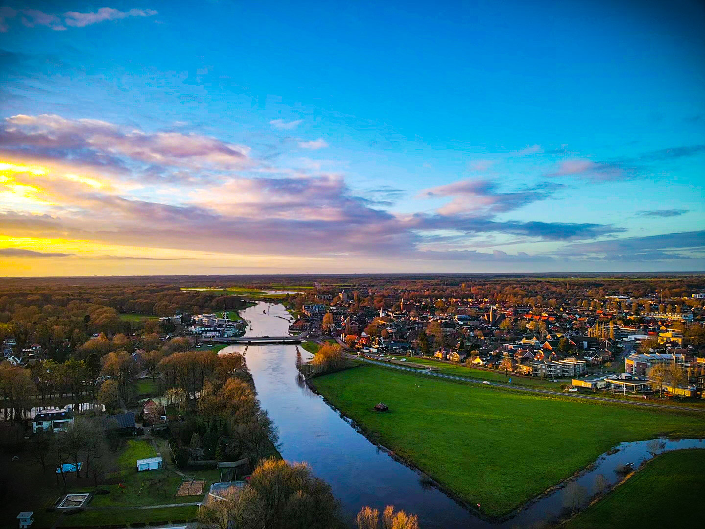 Zonsondergang Vecht